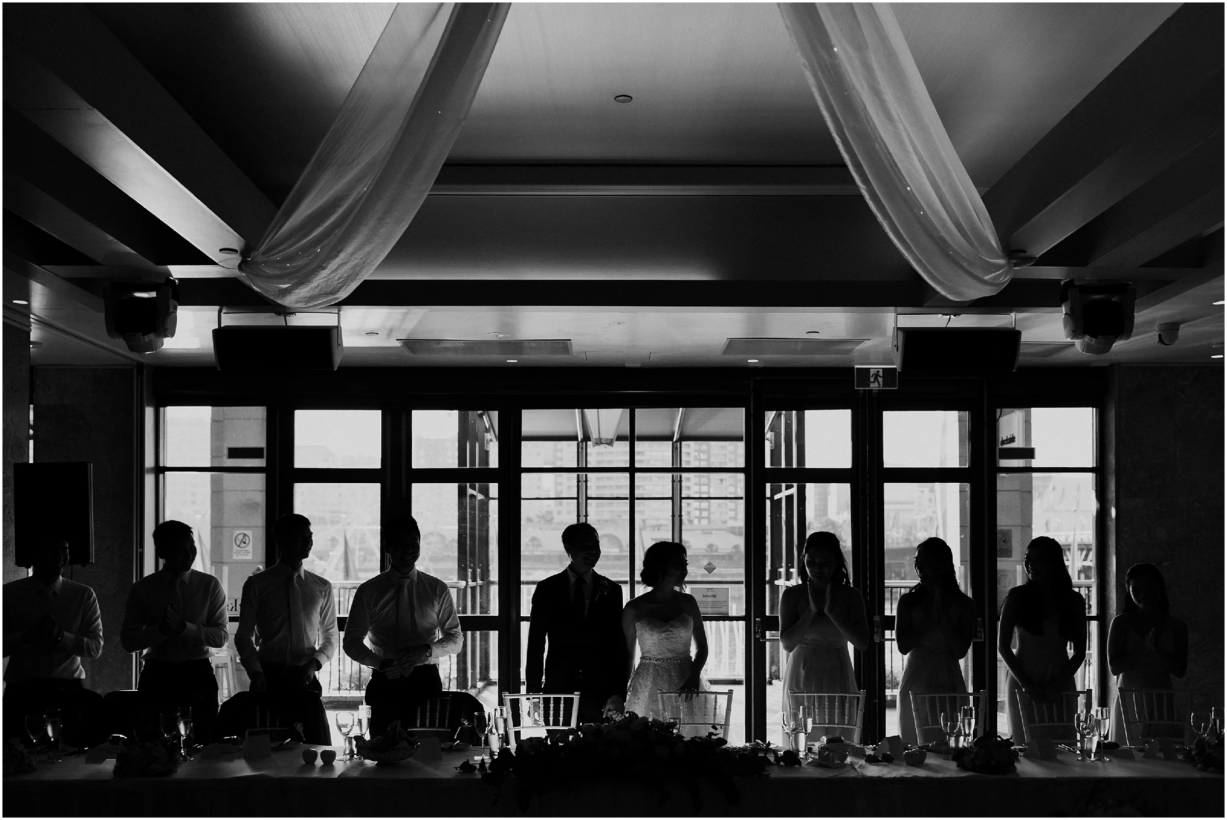 Dockside Wedding Reception Bridal Table