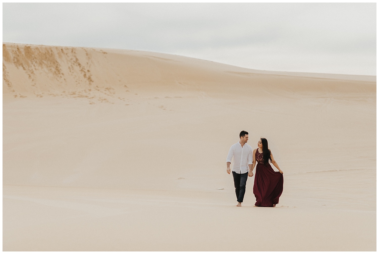 Stockton Sand Dunes Pre-Wedding Sydney Australia Engagement
