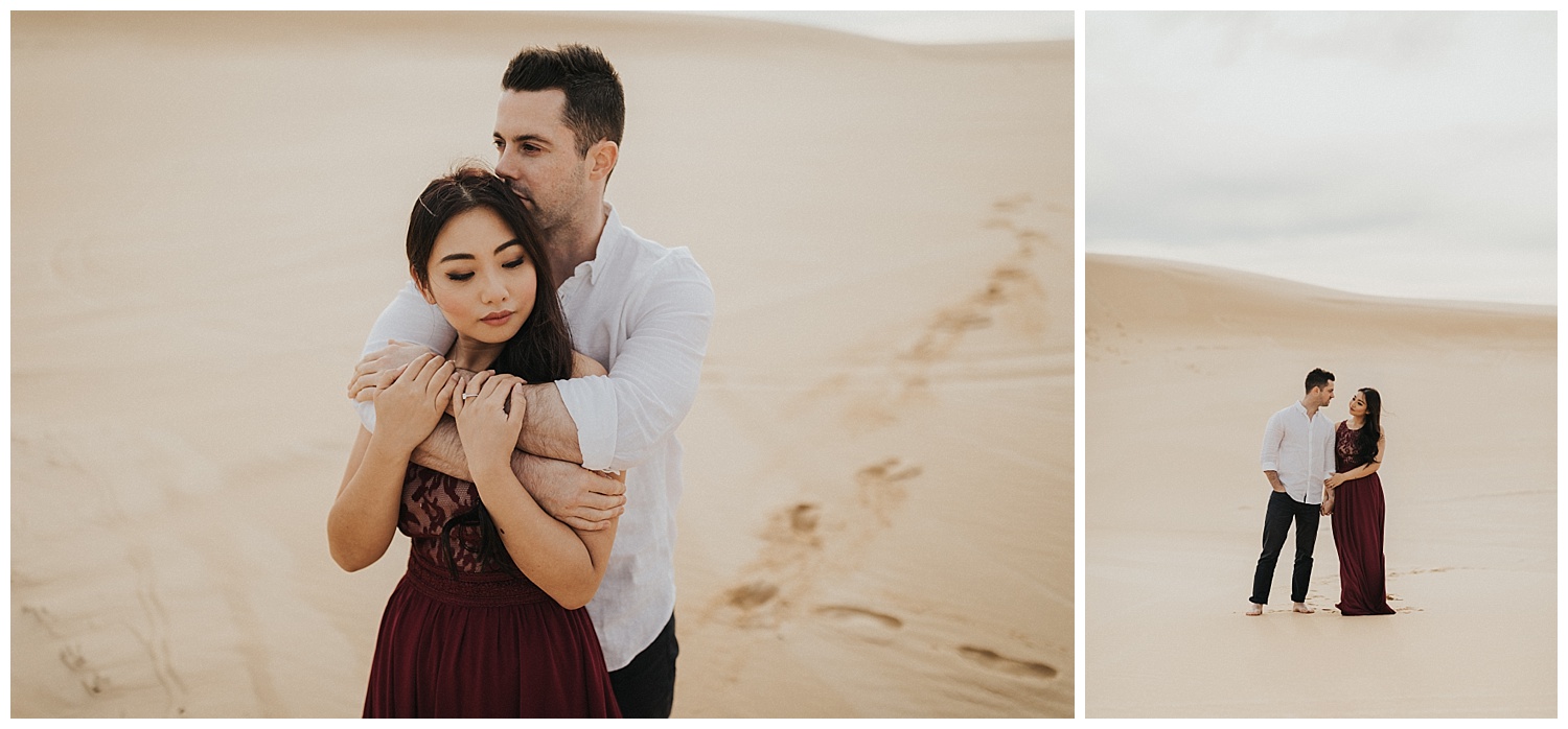 Stockton Sand Dunes Pre-Wedding Sydney Australia Engagement