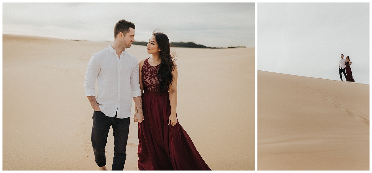 Stockton Sand Dunes Pre-Wedding Sydney Australia Engagement