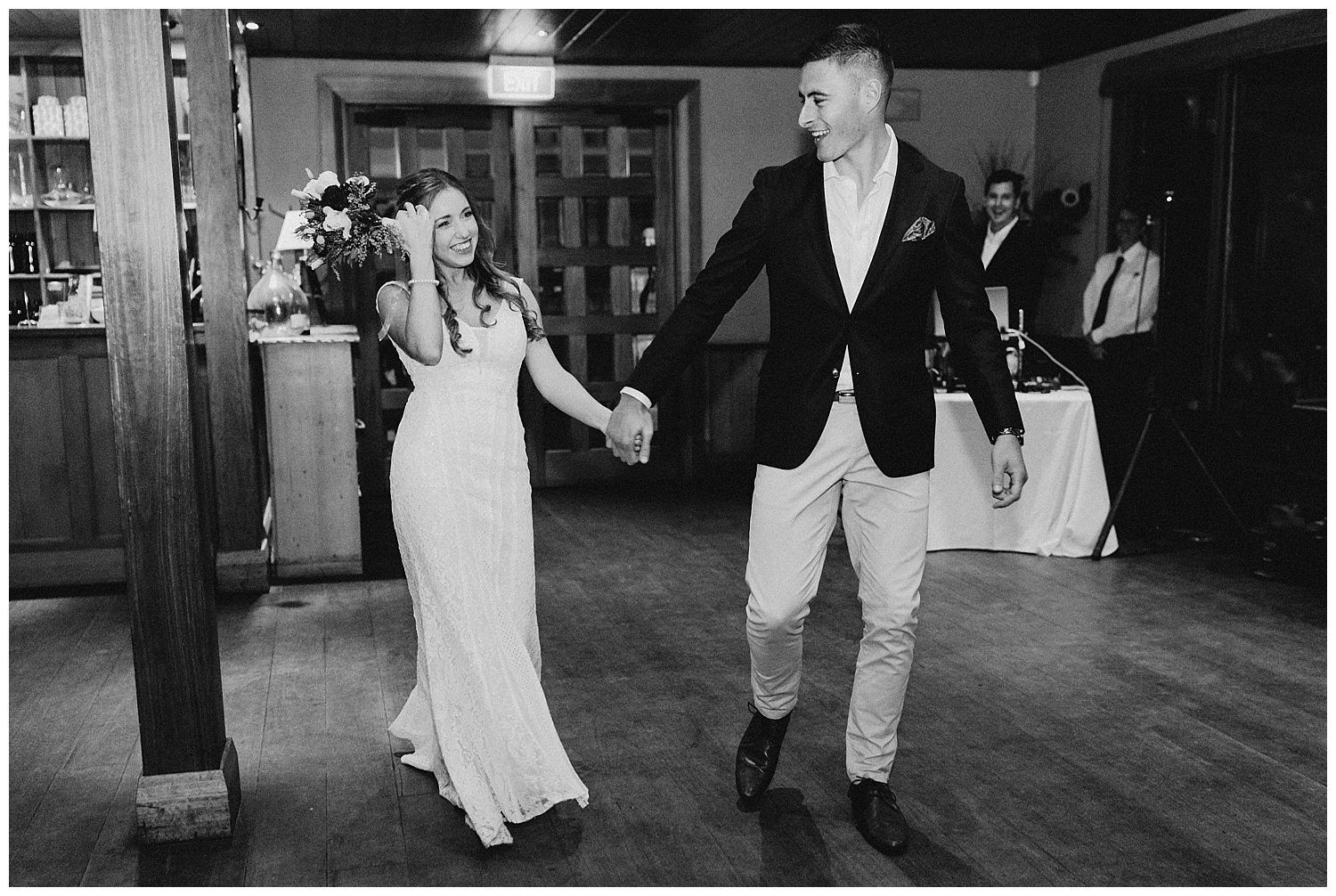 Bowral Southern Highlands Autumn Wedding - Bride and groom enter reception