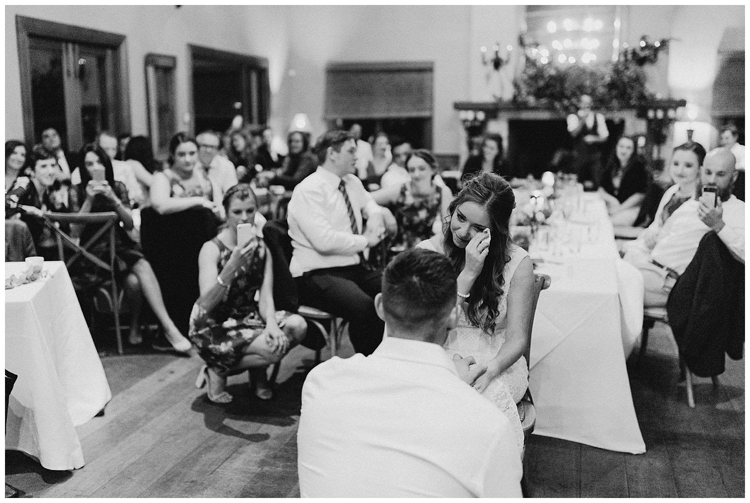 Bowral Southern Highlands Autumn Wedding - Bride crying at Centennial Vineyards