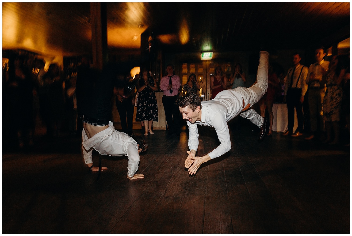 Bowral Southern Highlands Autumn Wedding - Guests dance on floor at Centennial Vineyards