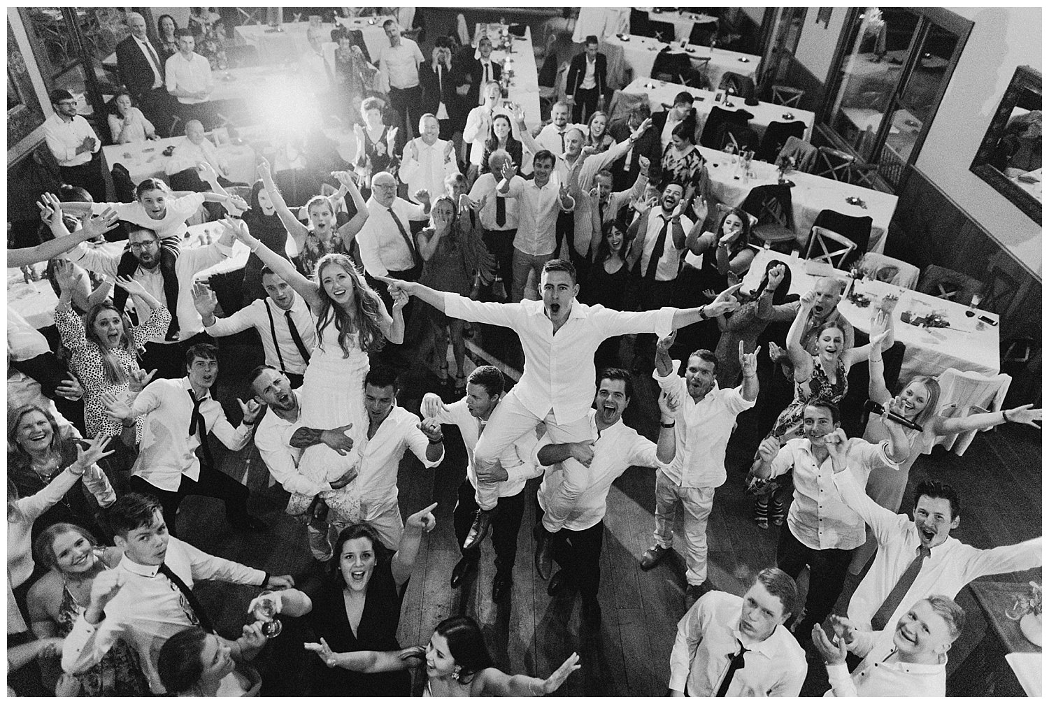 Bowral Southern Highlands Autumn Wedding - Black and white wedding reception