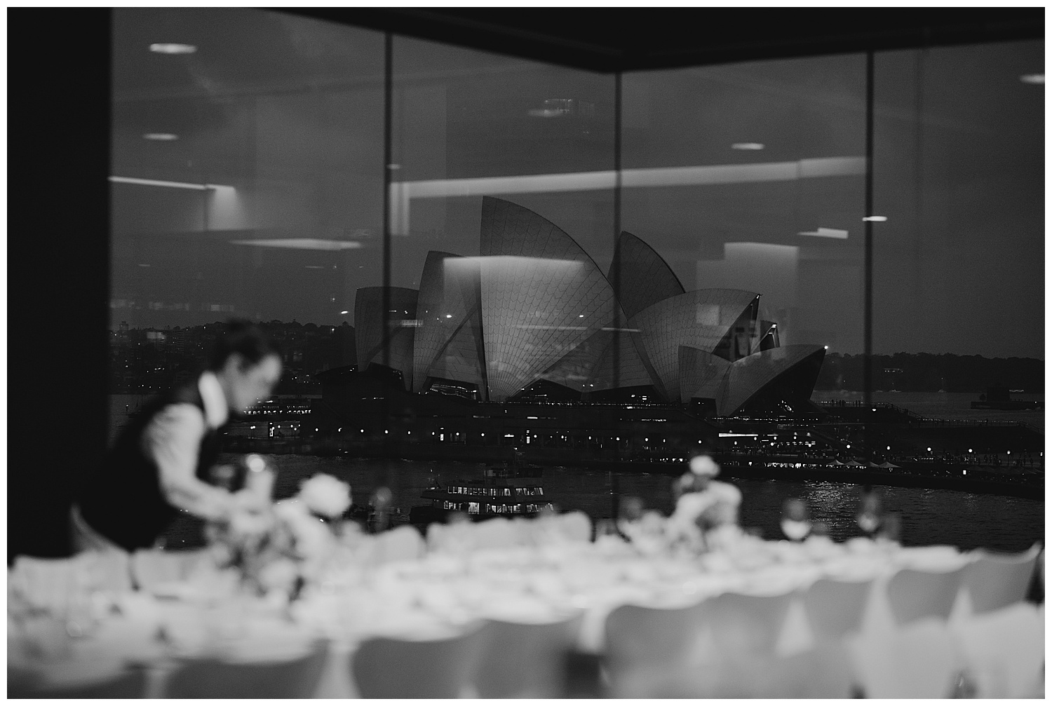 Fresh Catering prepare the MCA for guests with the Sydney Opera House in the background