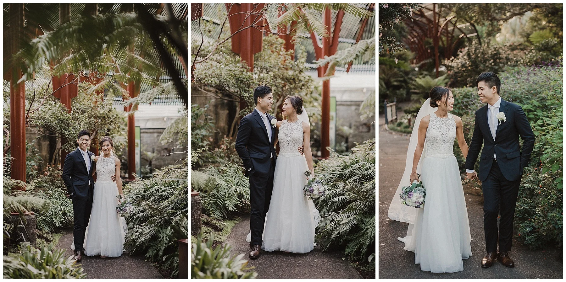 Sydney Bride and Groom in Botanical Gardens