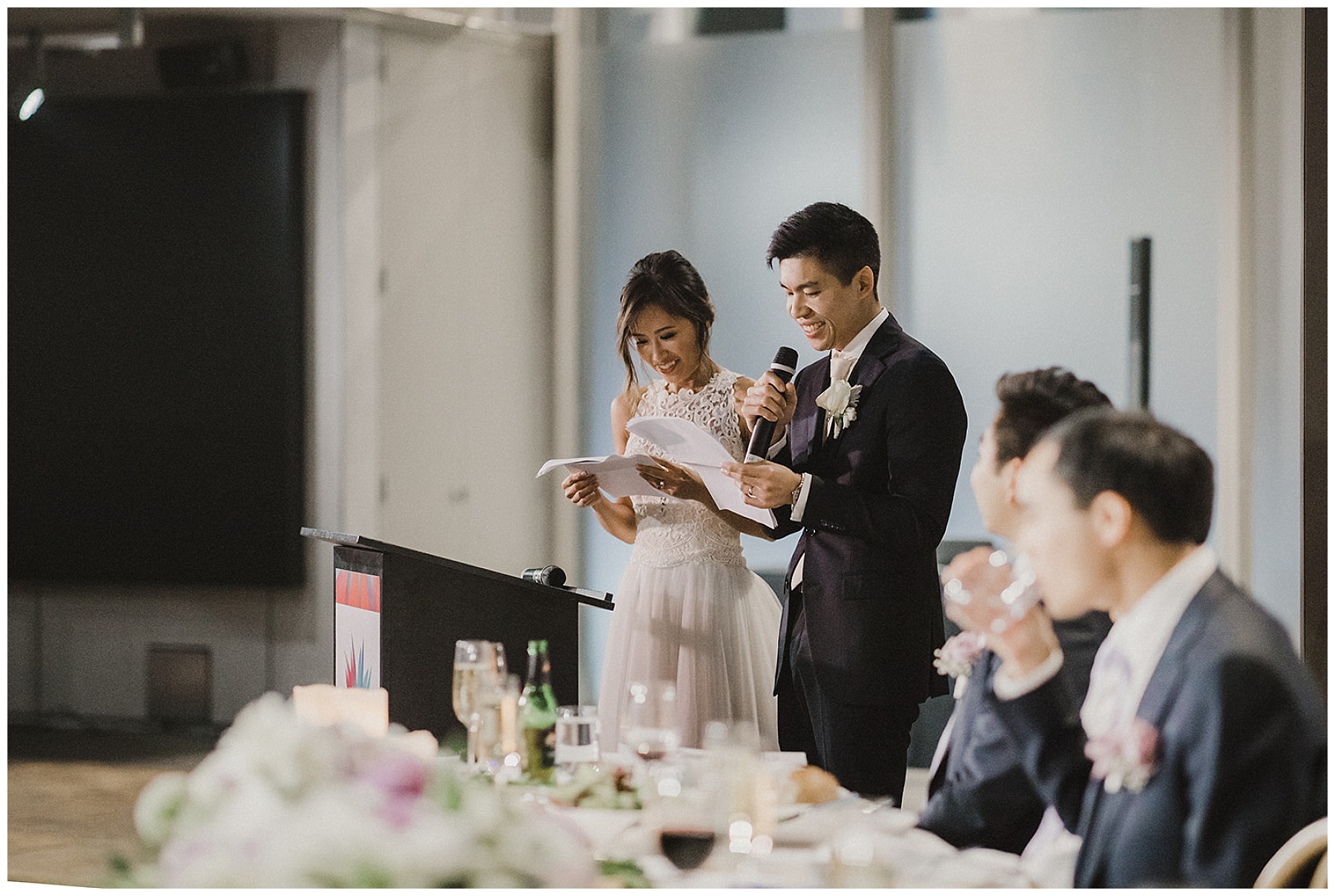 Sydney Bride and Groom give speech