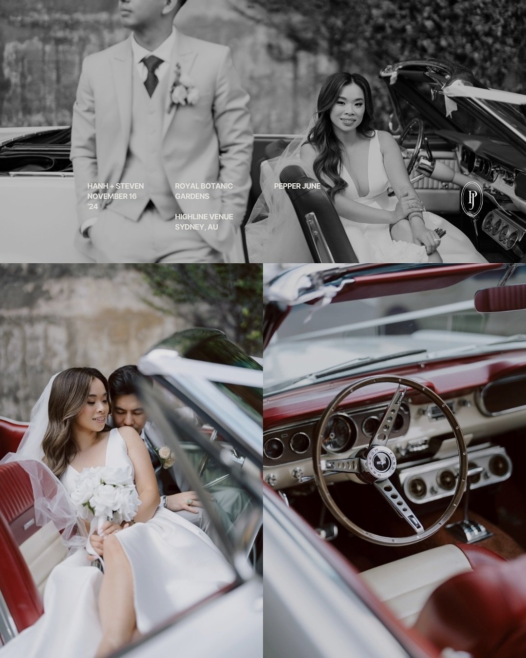 It would be very hard to put into words how much fun I had with Hanh + Steven over the weekend. Two of the brightest souls I think I&rsquo;ve ever had the pleasure of spending a day with. 🥹

Explore our hashtags in categories;
&bull; #PepperJune_Wed