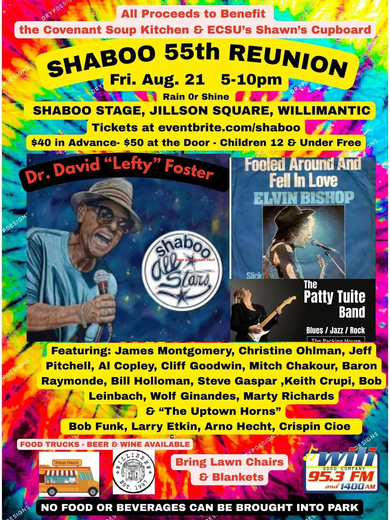 Shaboo Reunion with The Shaboo All stars and Elvin Bishop at the Shaboo Stage in Willimantic,CT.