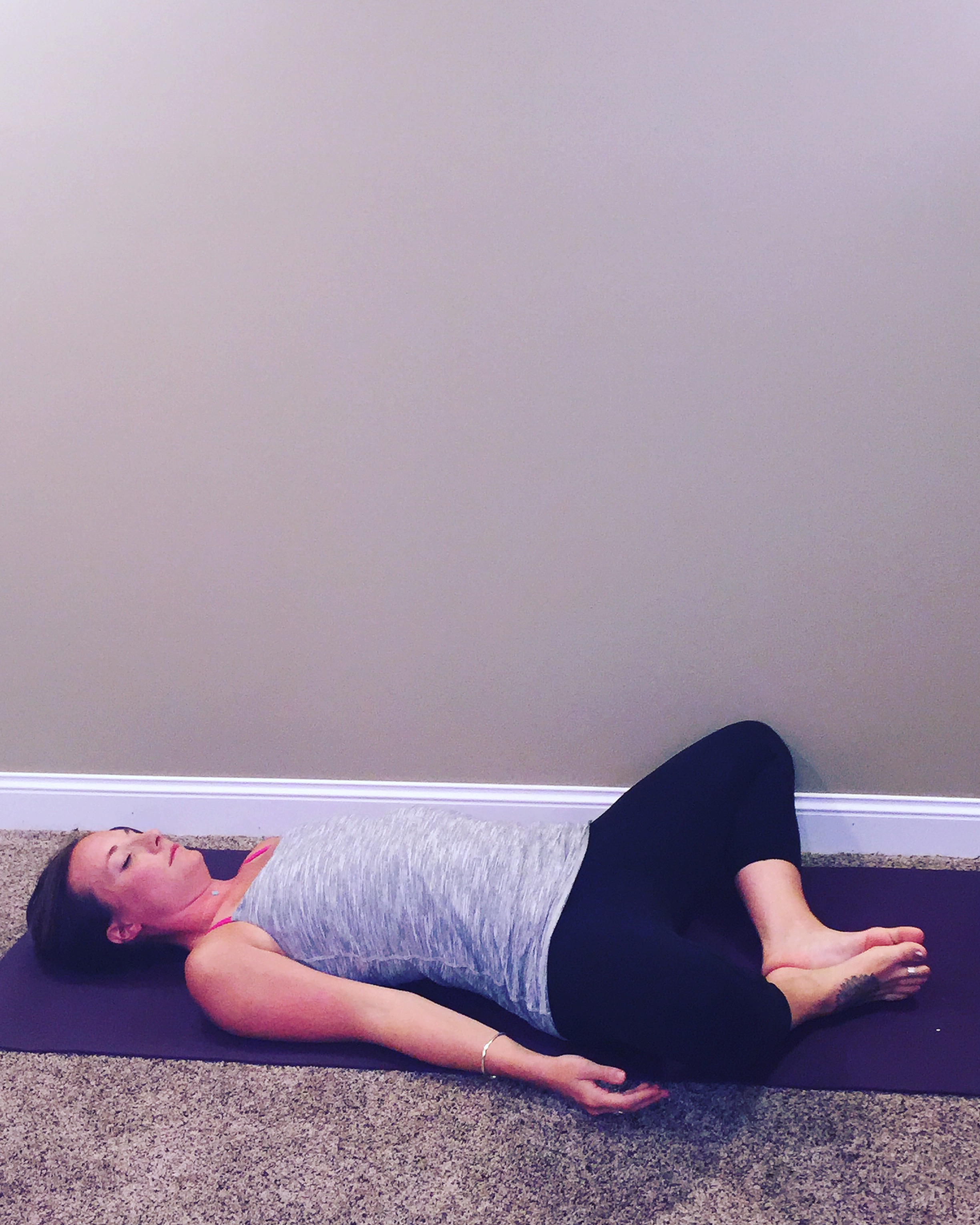Reclining Bound Angle Pose Supta Baddha Konasana