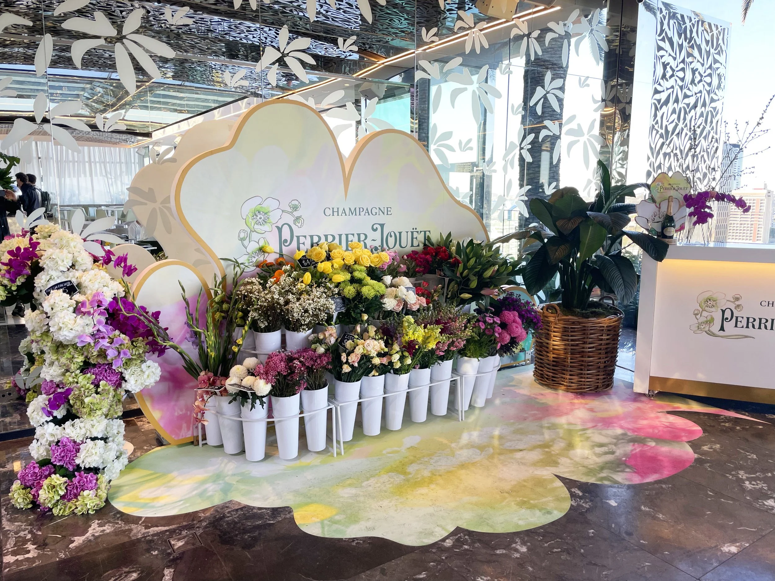 Perrier Jouet Floral Installation- Emporium Hotel