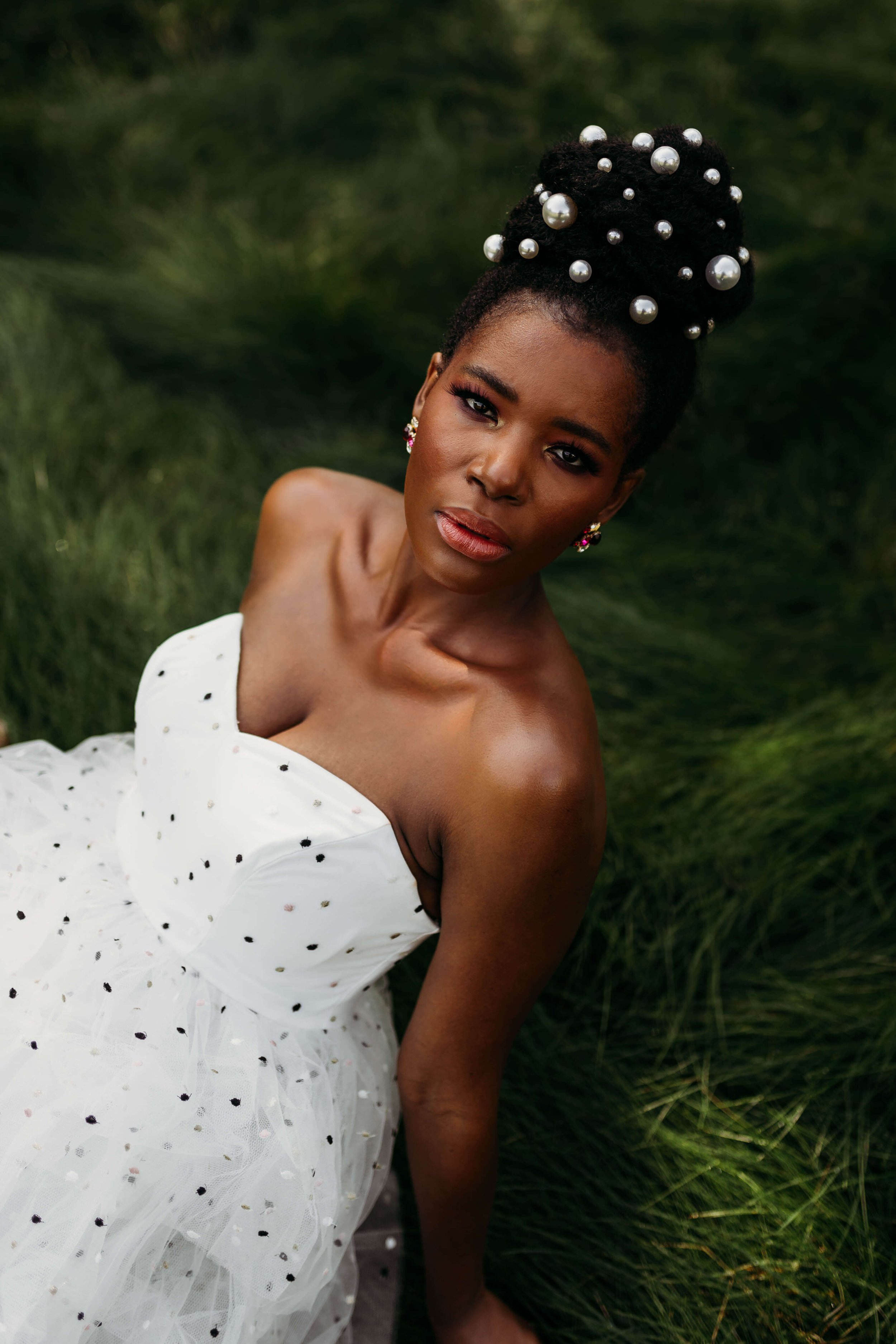 Minimalist Bride in wedding gown portrait San Diego Elopement Photographer Unice Fernandez Photography