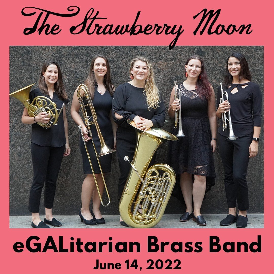 There will be dancing in the streets this evening for a sweet celebration of the Strawberry Moon with eGALitarian Brass Band! HONK NYC heralds Open Streets on Avenue B and we'll be serving the strawberry drinks. Mary Feaster steers the craft tables, 