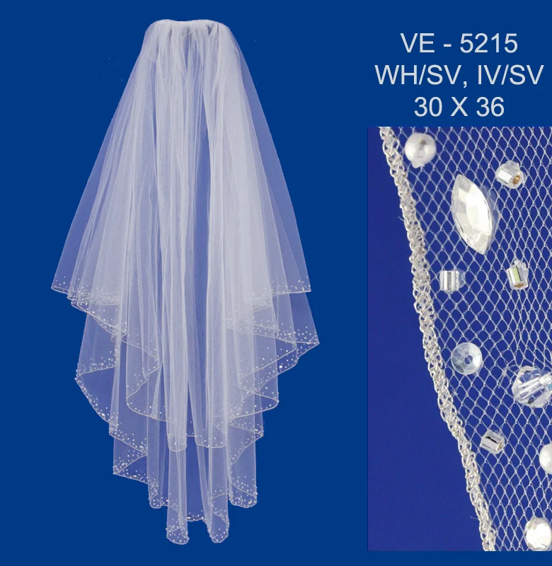 Hip Length Veil - VE5215