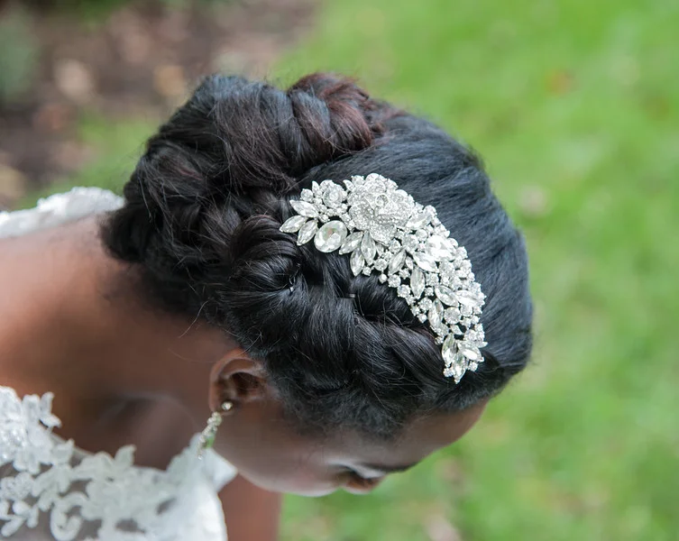 Crystal Clear Rhinestone Comb