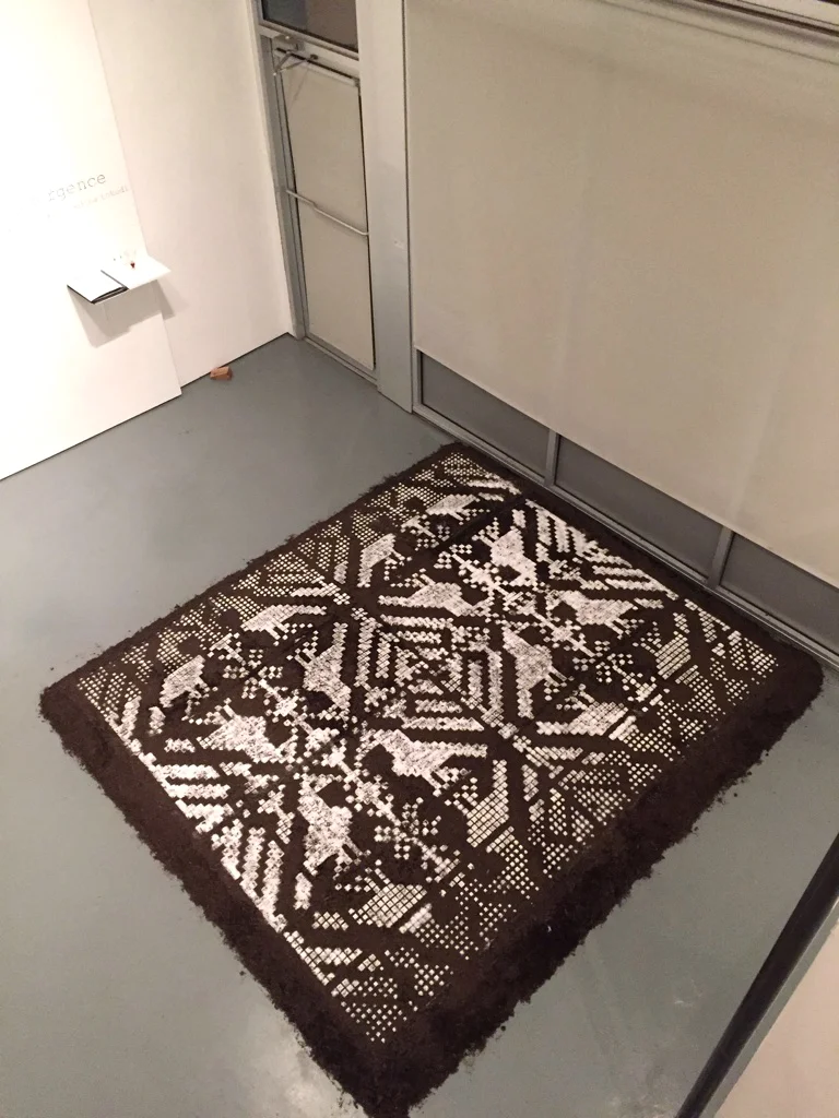  Soil and Salt Floor installation at Wave Pool Gallery, Cincinnati,  OH, 2017.  