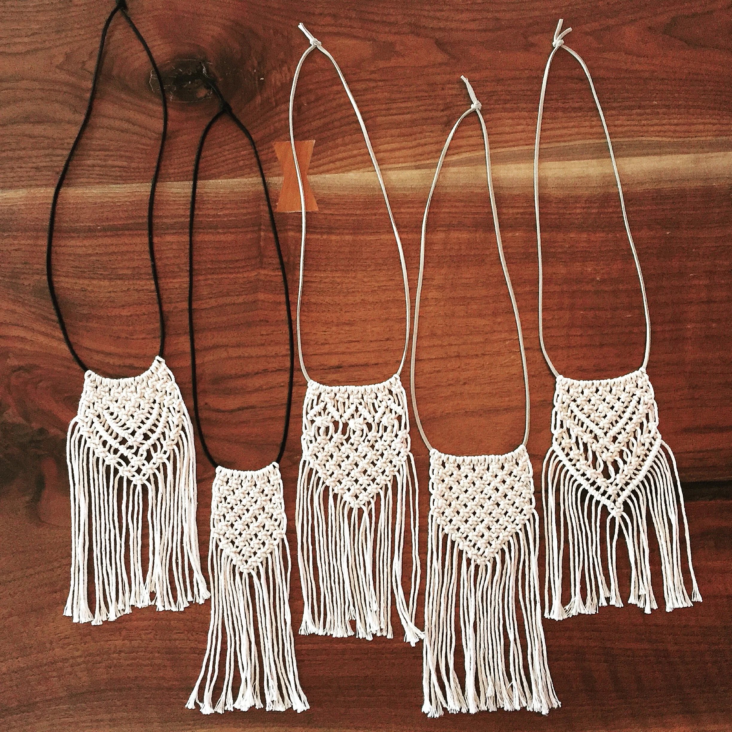 Necklaces rope macrame.JPG