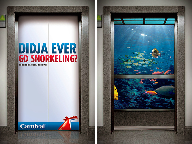 Hey America, Didja Ever? ad campaign O.O.H. for Carnival Cruise Lines by Tom Morhous and Arnold Worldwide 