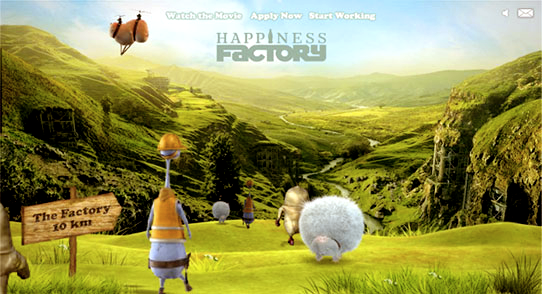  Happiness Factory digital ad campaign for Coca-Cola by Tom Morhous and AKQA 