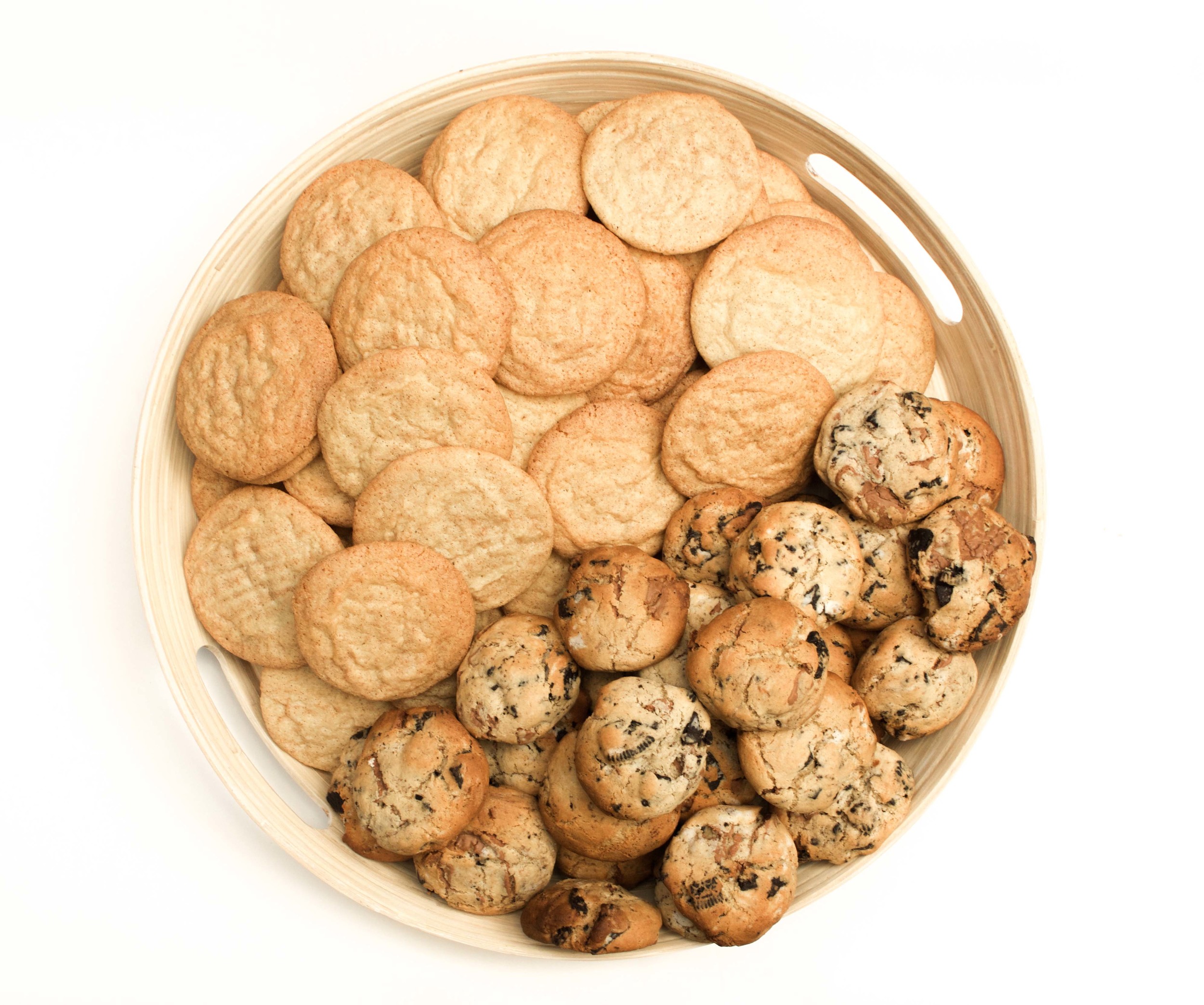 snickerdoodle & malt chocolate biscuits 