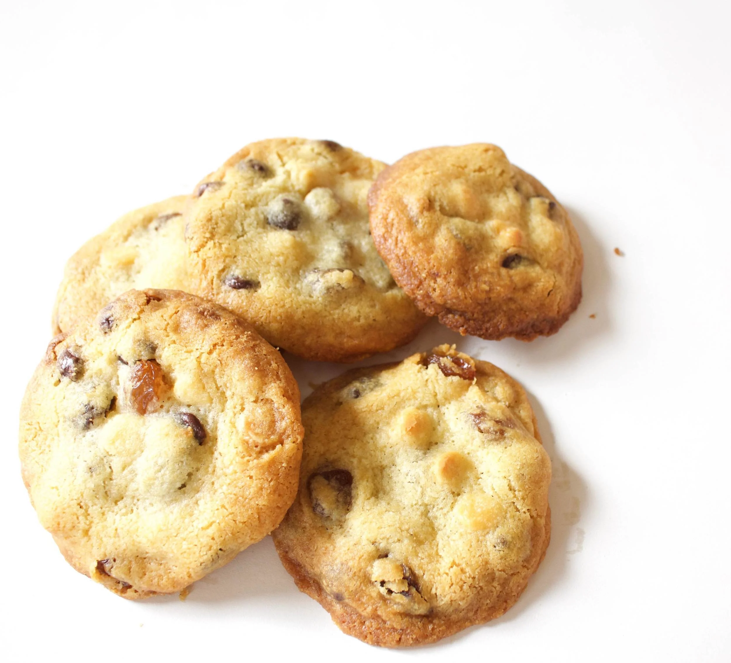 gold sultana and choc chip biscuits