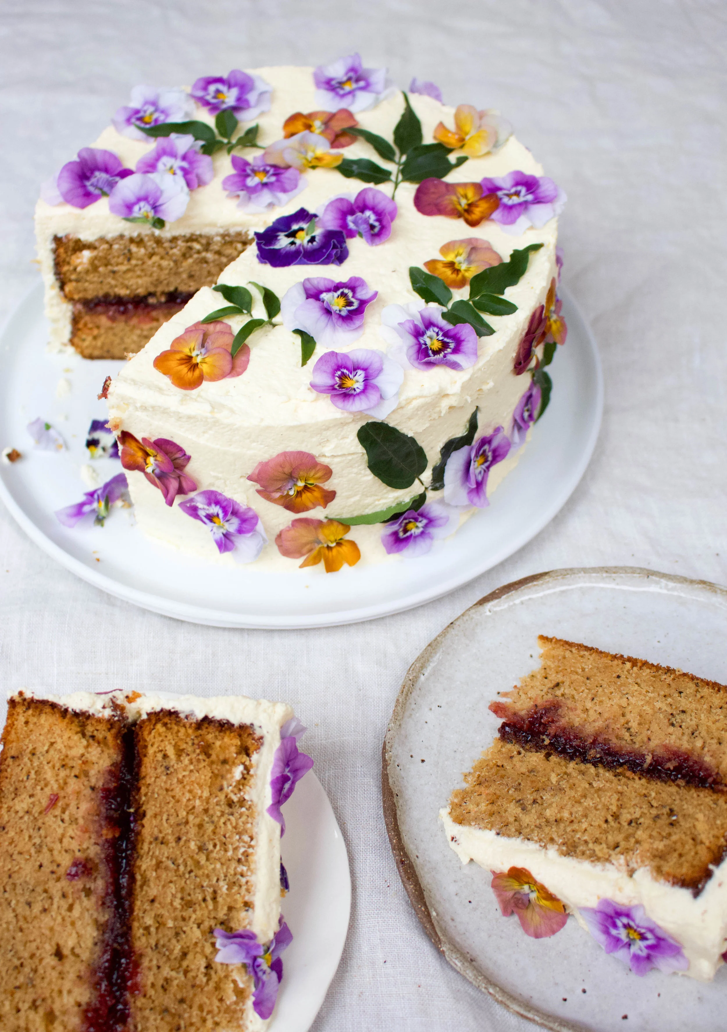 < malted wattle seed &amp; raspberry >