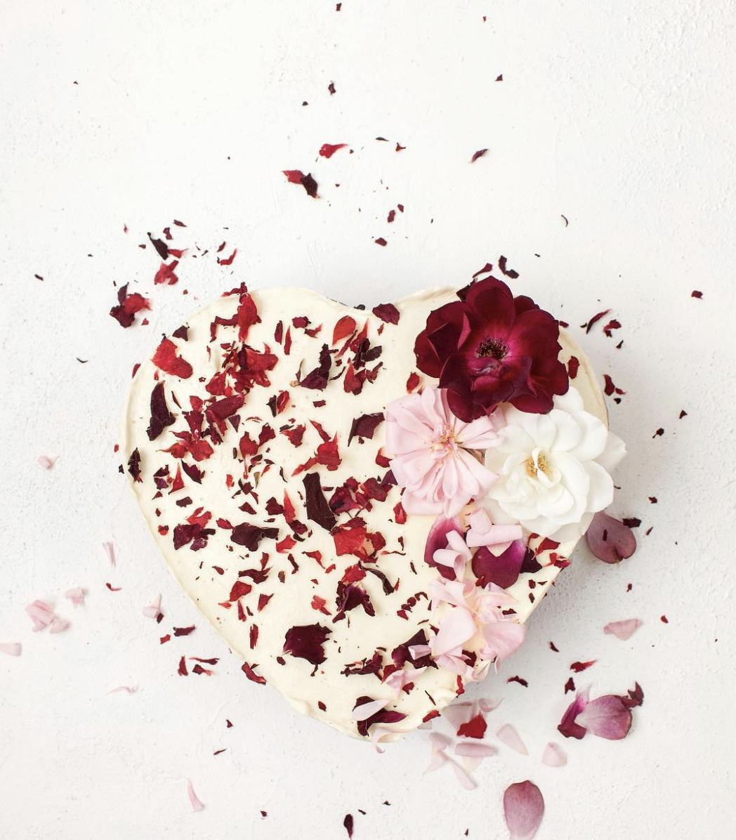 valentines day heart cake