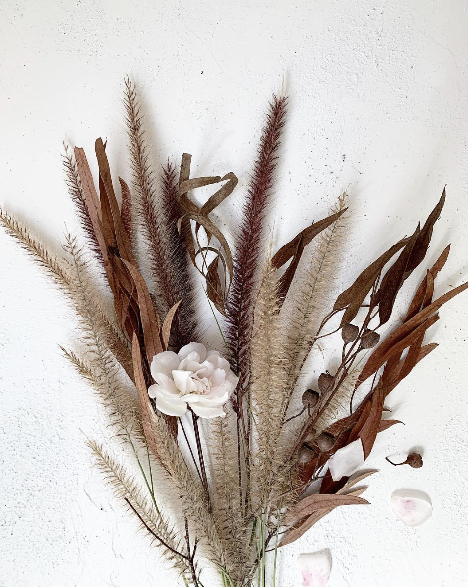 dried native flowers bouquet