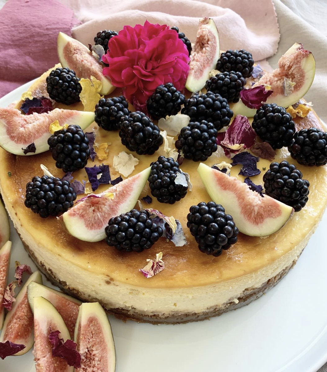 baked cheesecake fig