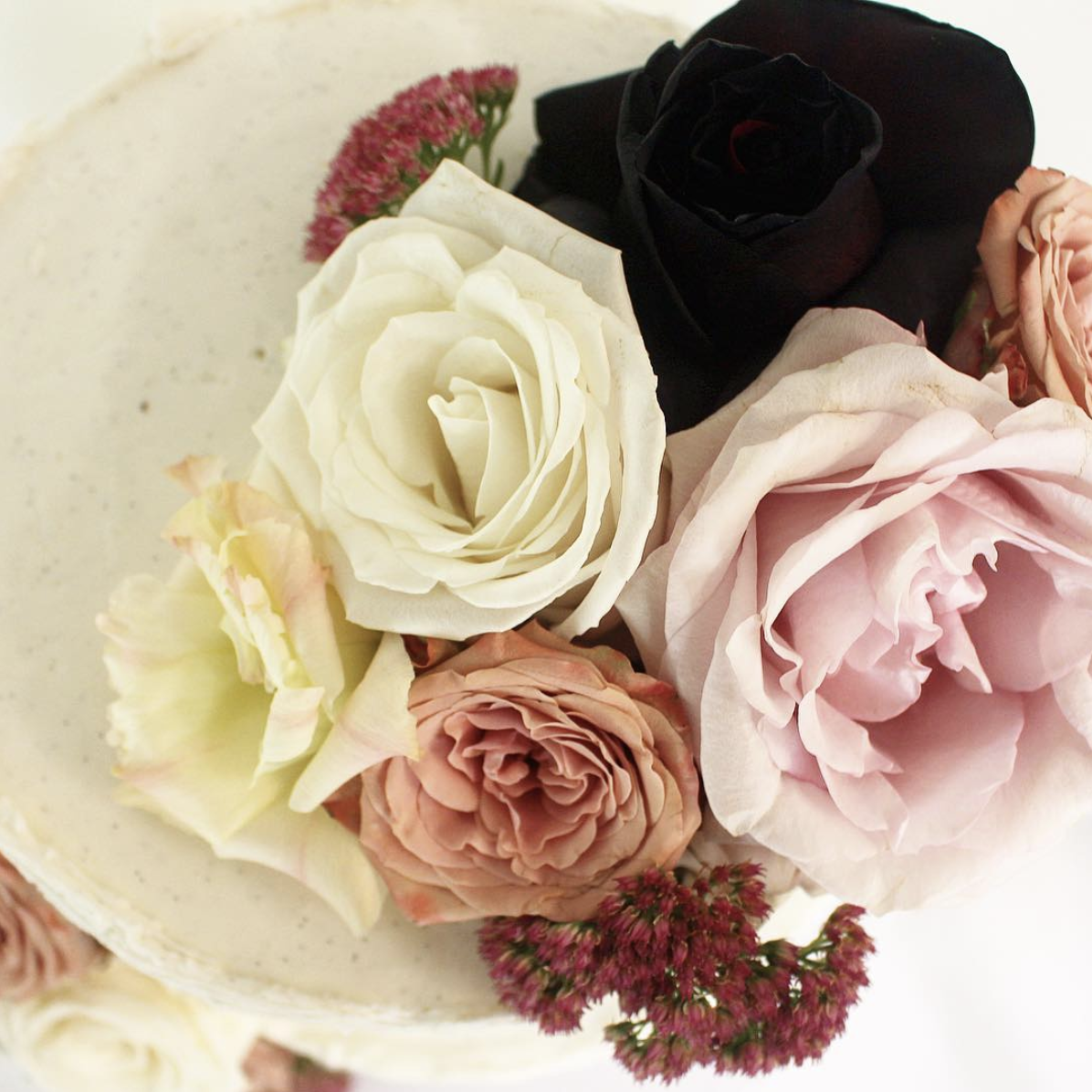 floral wedding cake topper