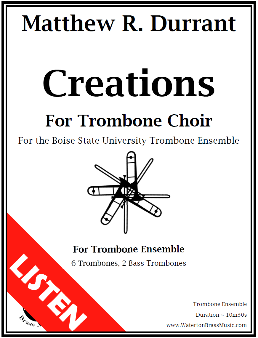 8-101 - Creations for Trombone Choir