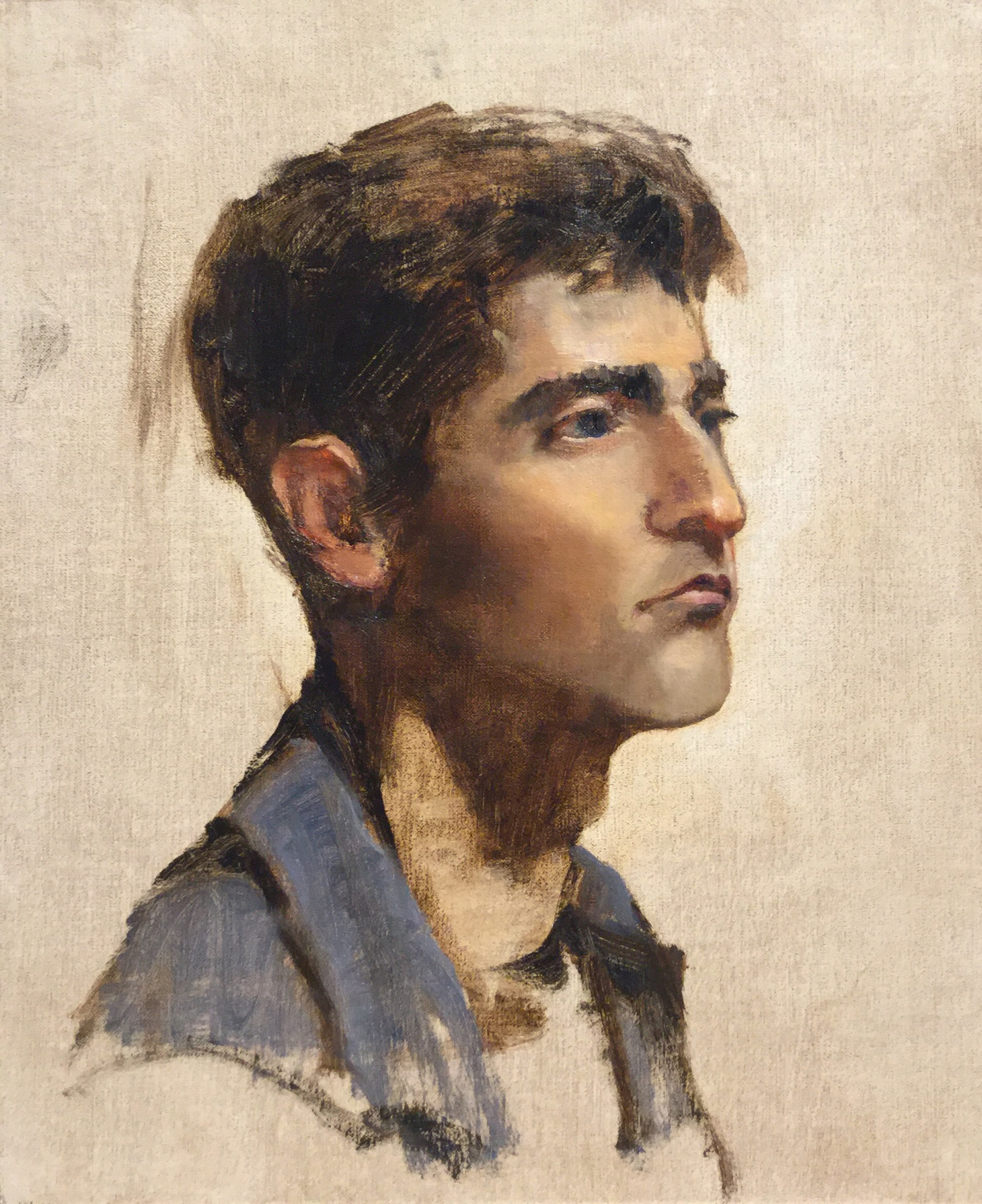  PORTRAIT OF A YOUNG MAN  oil on linen  | 12” X 10” 