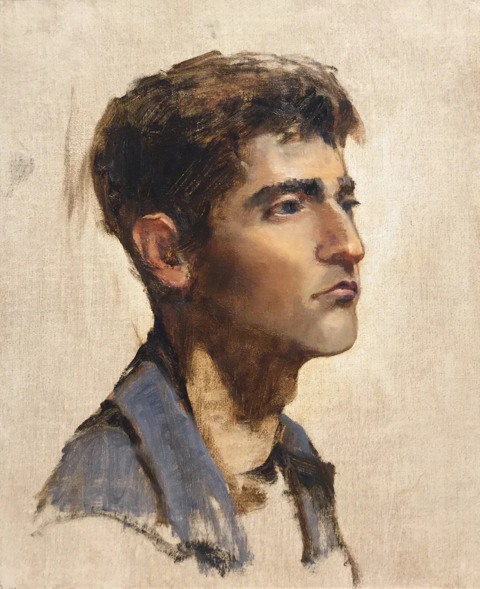 PORTRAIT OF A YOUNG MAN oil on linen | 12” X 10”