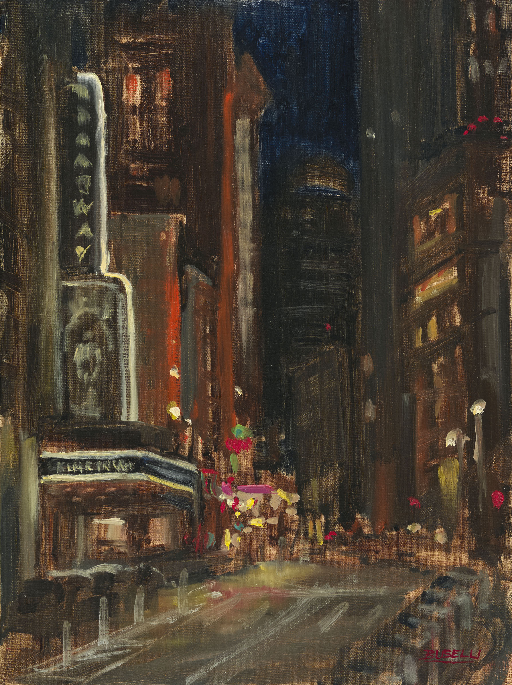  BROADWAY AT MIDNIGHT  oil on linen | 12 x 9     BACK TO TOP  