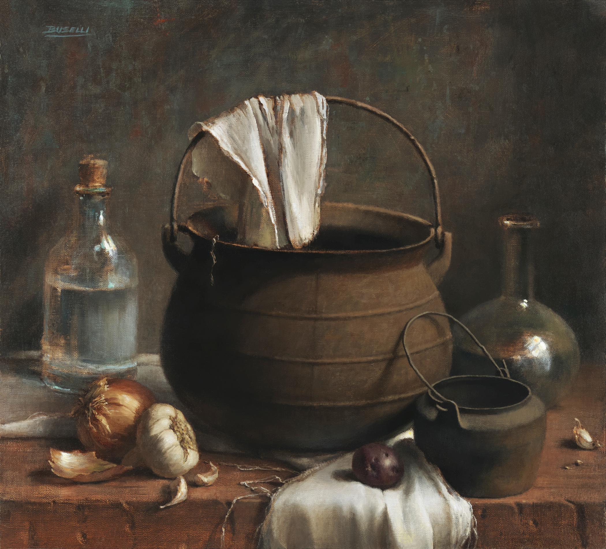  IRON &amp; GLASS  oil on linen | 20” x 21”  FINALIST ART RENEWAL CENTER SALON 2019-2020  BOOTH MUSEUM  OIL PAINTERS OF AMERICA NATIONAL EXHIBITION 