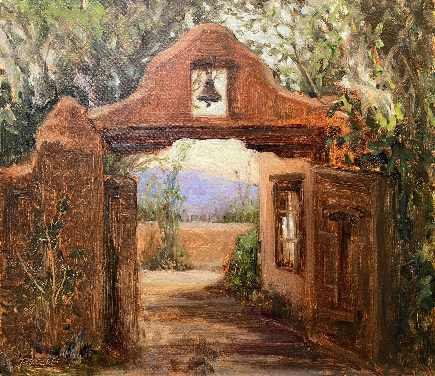 Gate and Bell at Mabel Dodge Ranch w.jpg