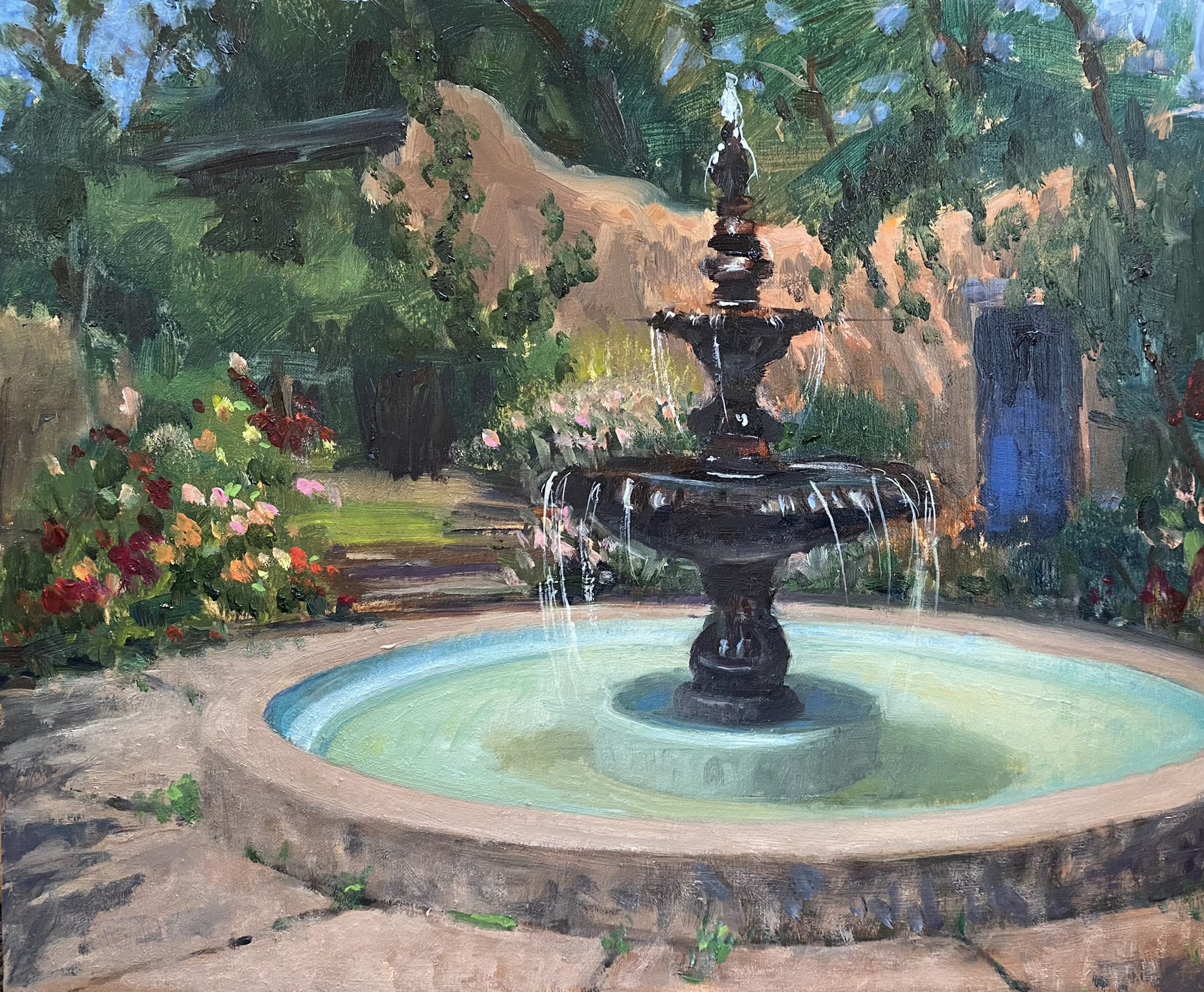 "Fountain at the Rose Garden"