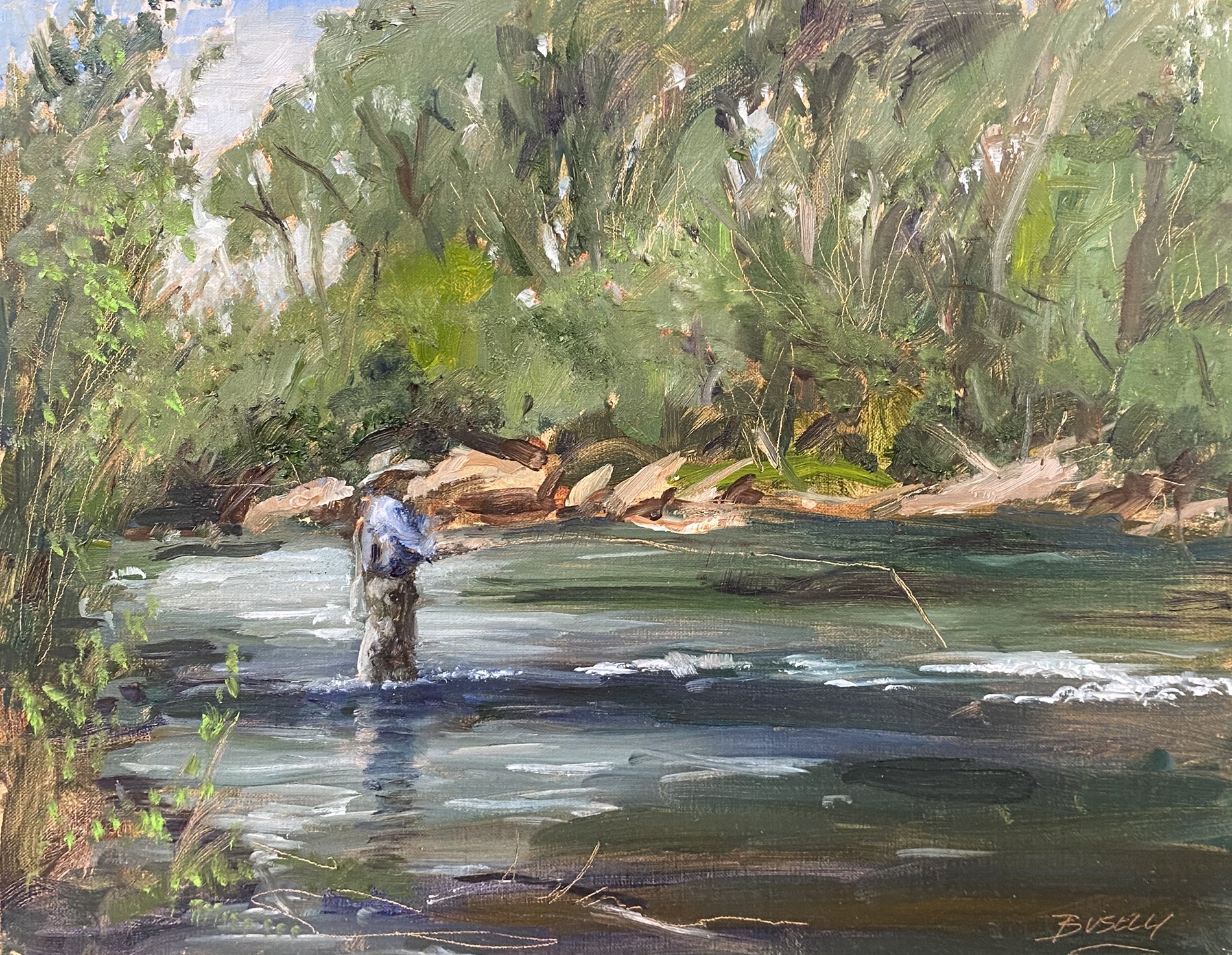 " Fly Fishing on the Pecos, NM"