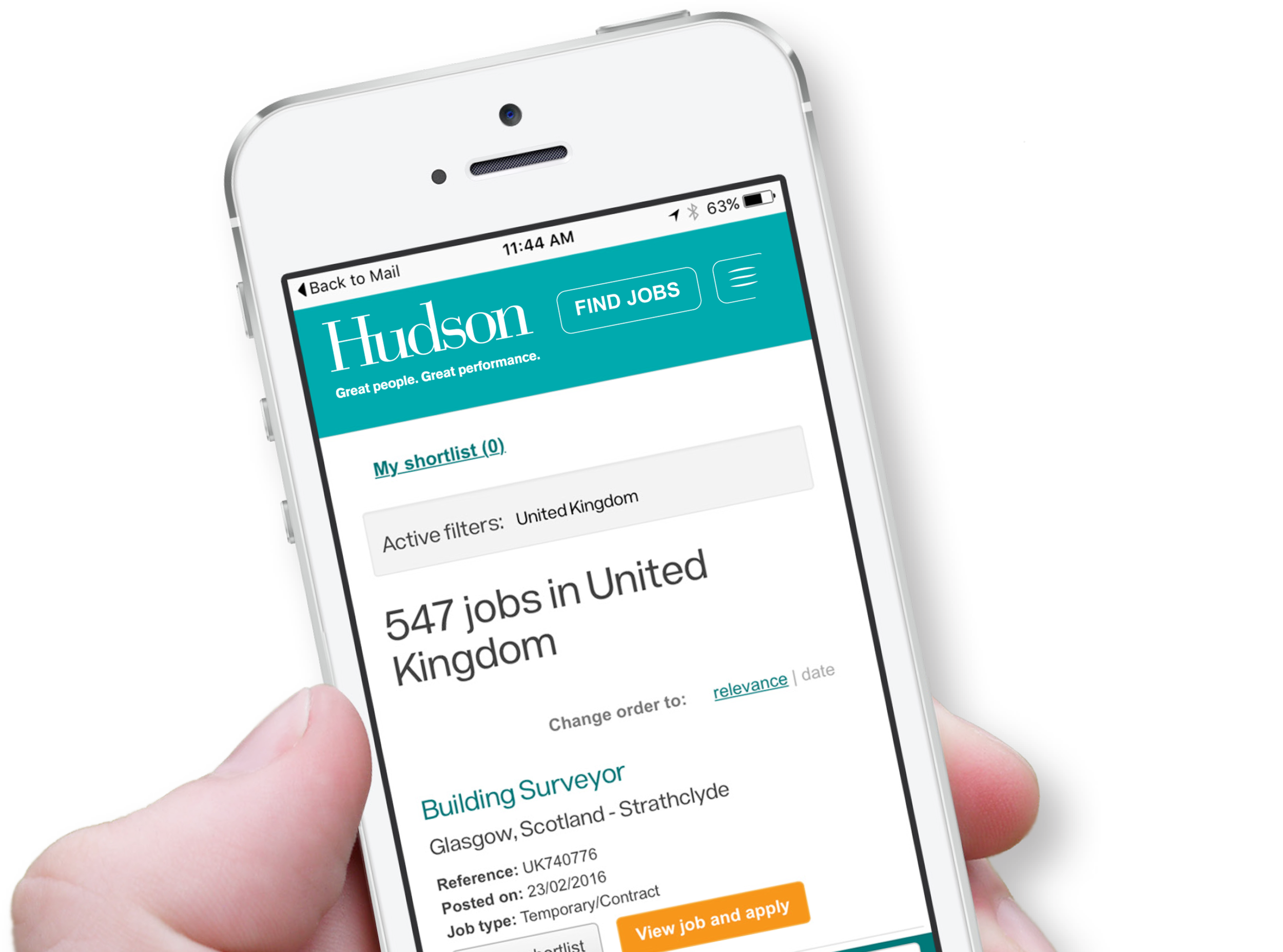 Redesigning Hudson's Job Search Site