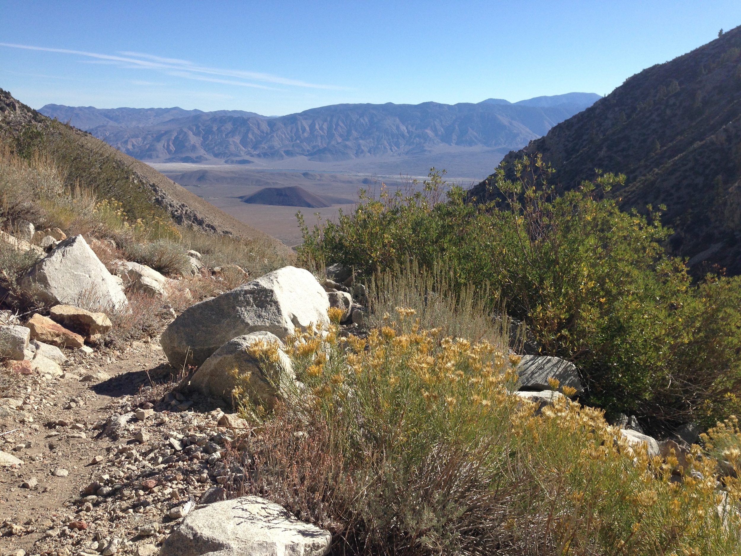 View east from lower Taboose Pass Trail