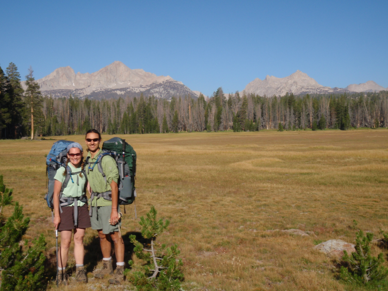 Cheri & Andrew on the edge of Sky Parlor Meadow