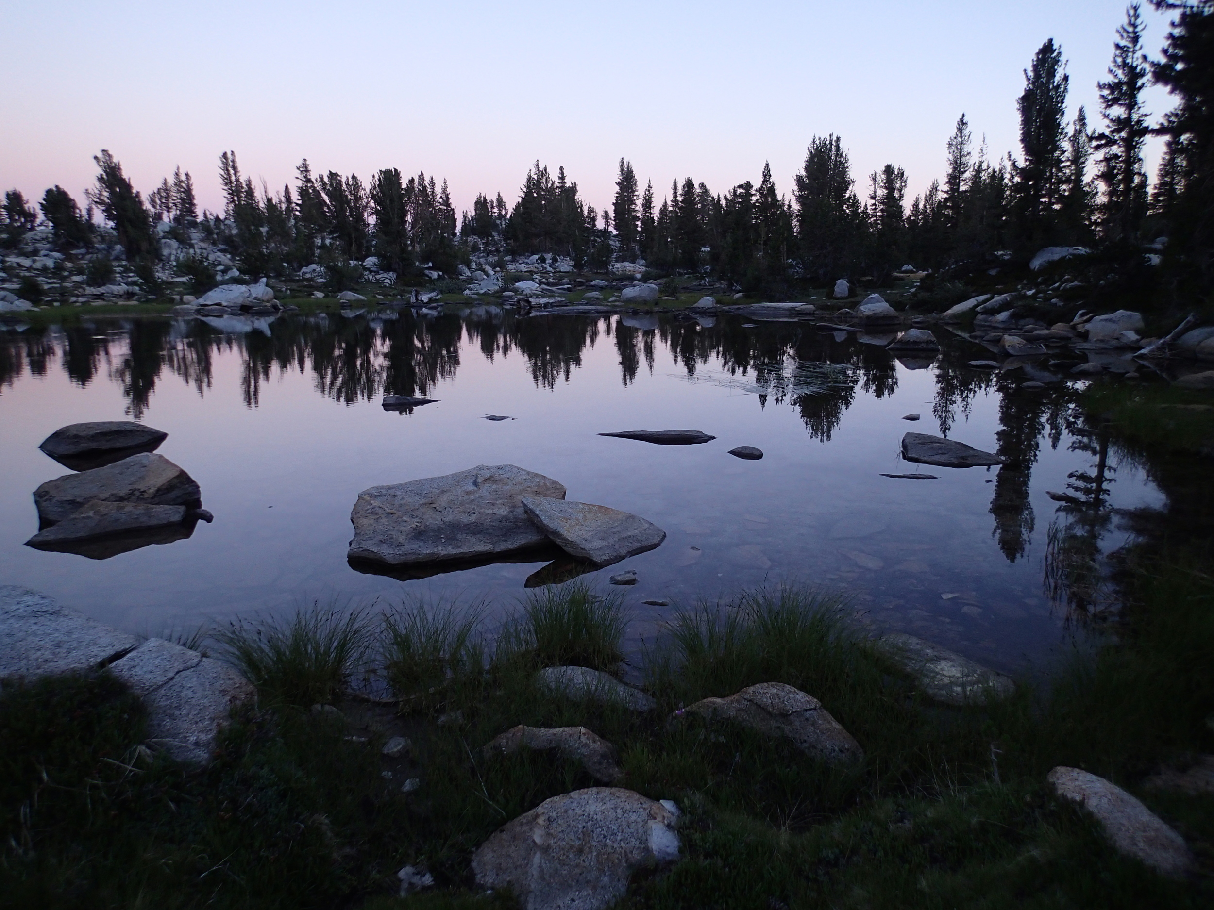 Grouse Lake Outlet at dusk