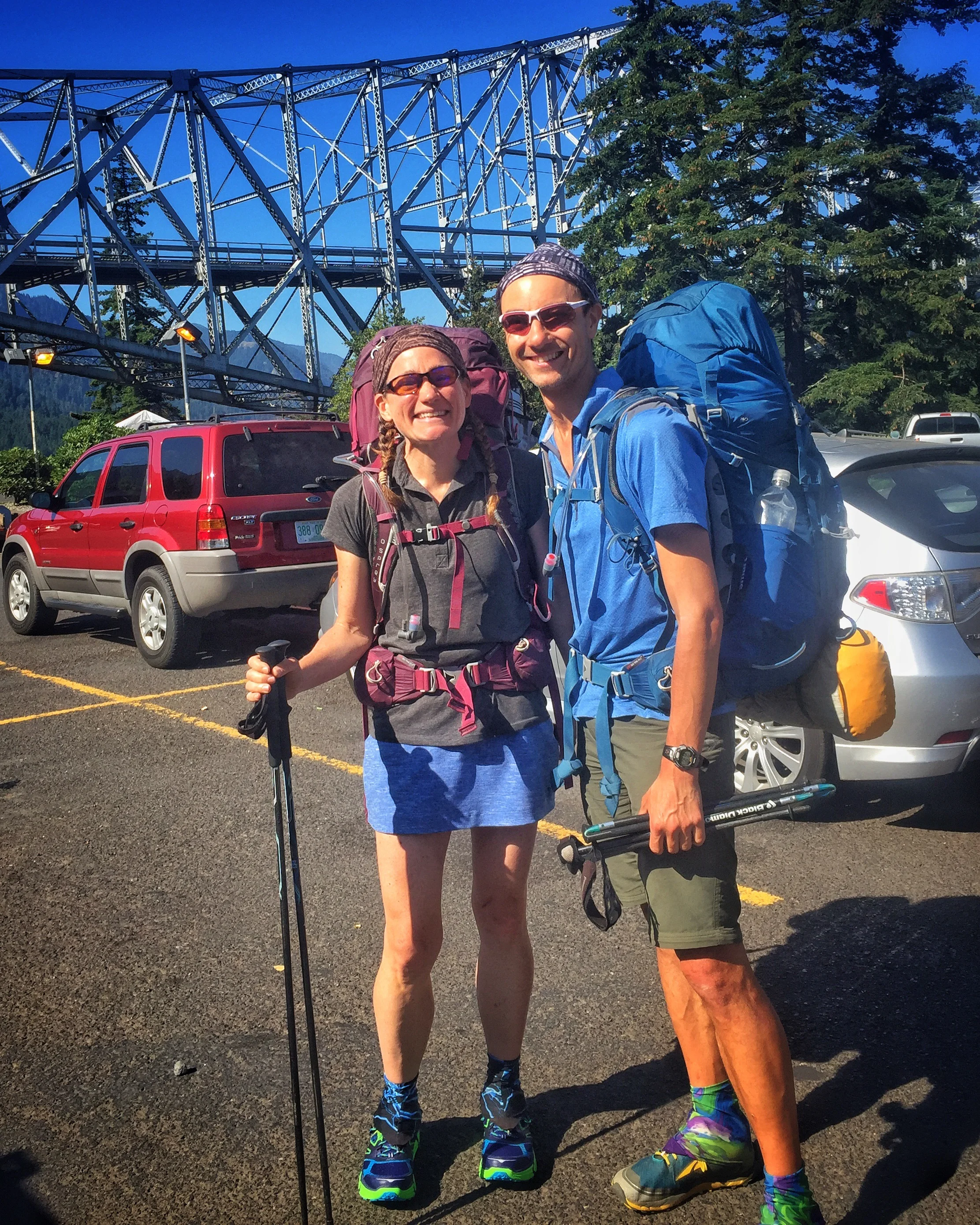 Back at the Bridge of the Gods (with new shoes), ready to take on OR