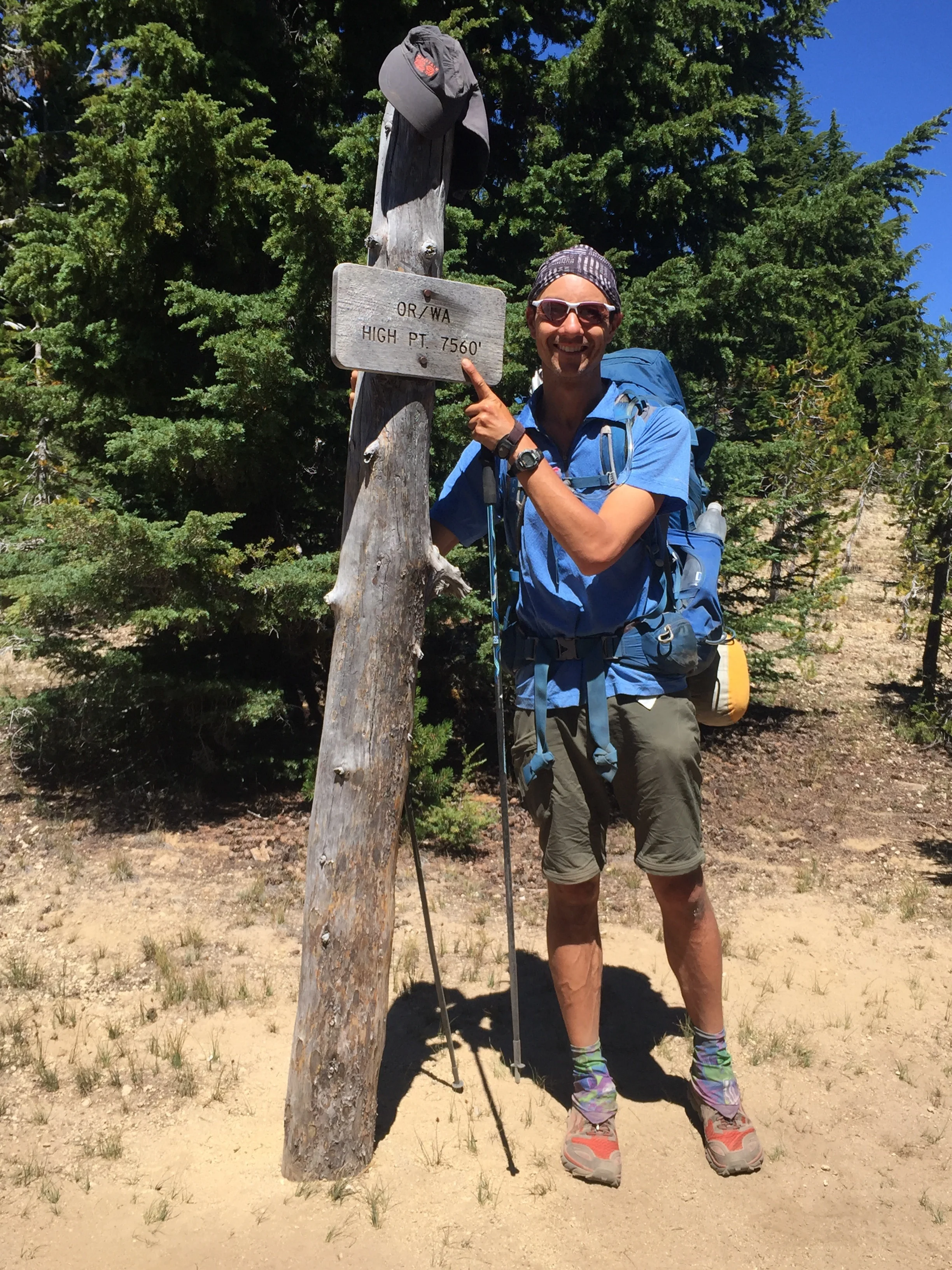 The highest official point on the OR/WA PCT (not counting popular alternate routes)