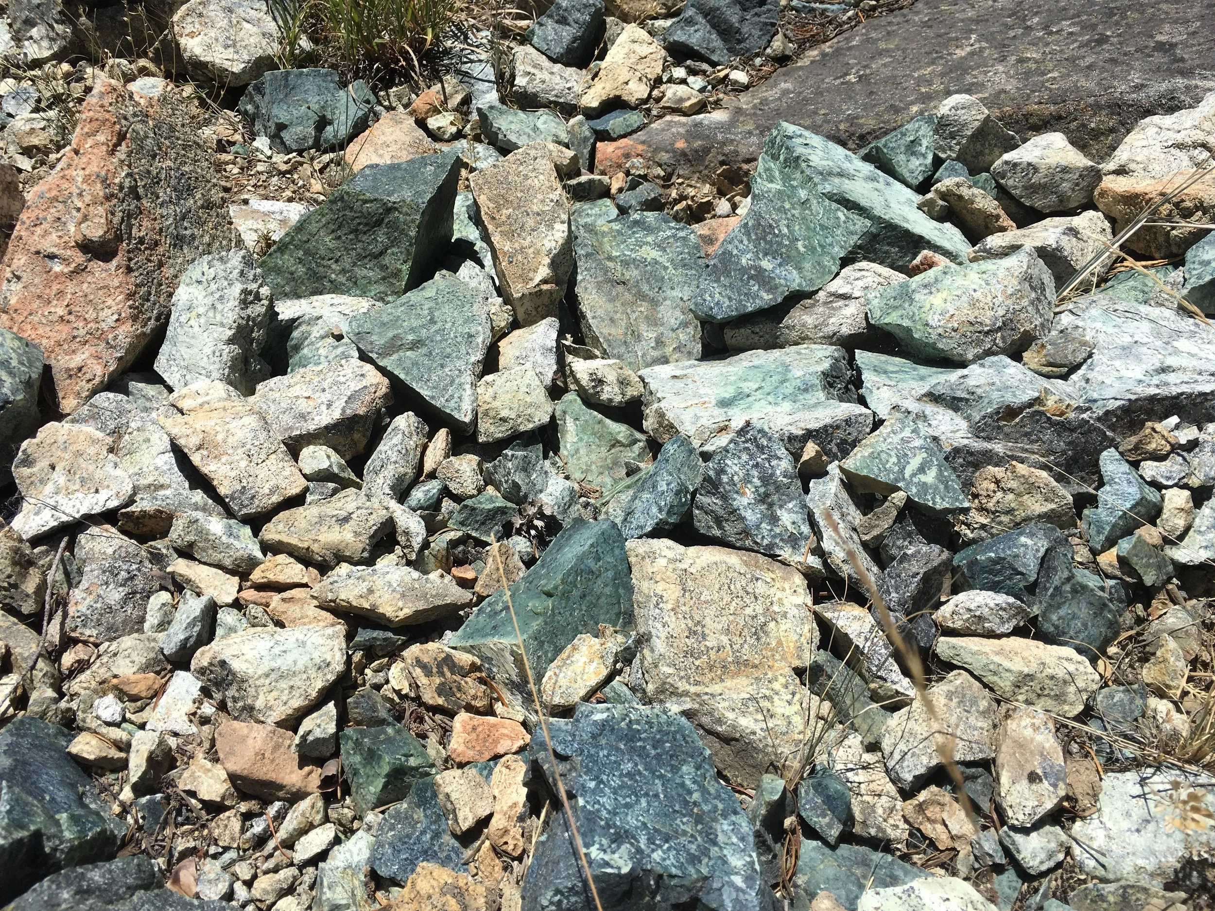 Amazing colors in all the exposed rock. We were marveling at it all day.