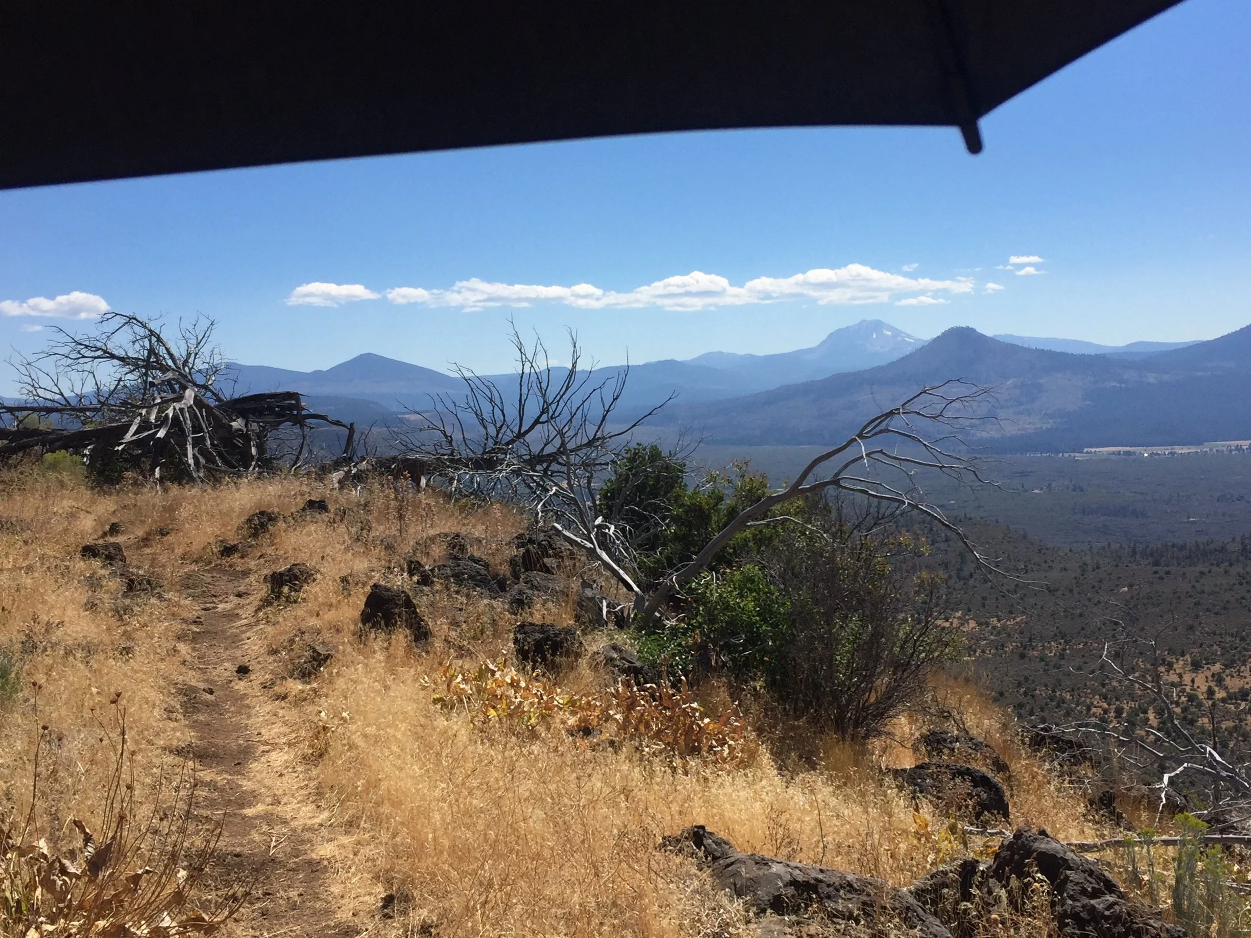 More Hat Creek Rim, this time from under a Silver Shadow