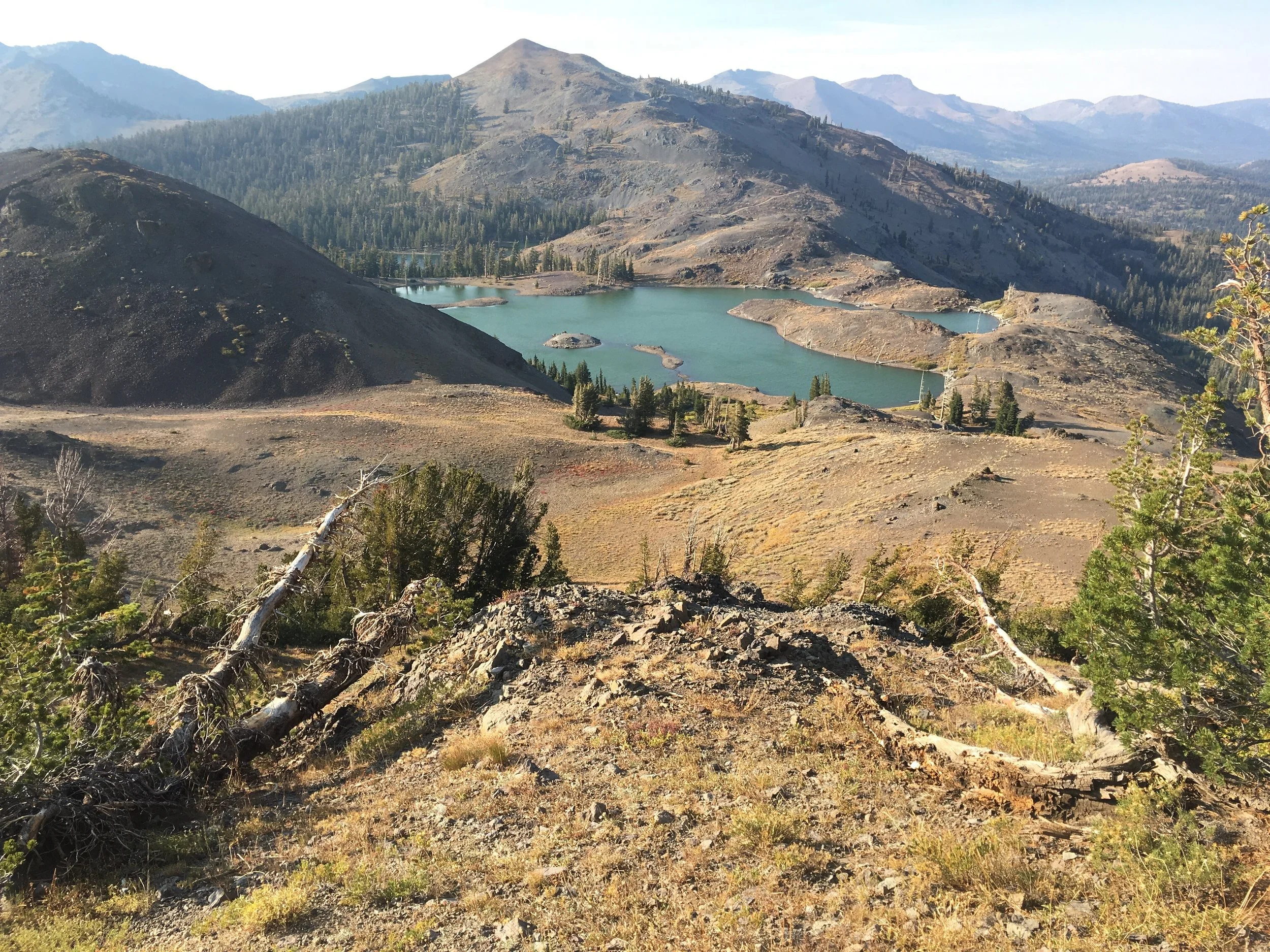 Lost Lakes and its jade green against the brown mountains.