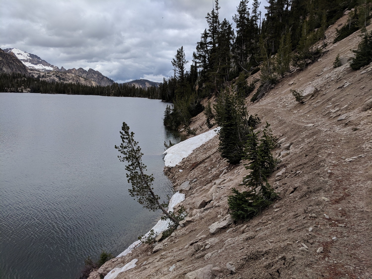 Imogene Lake, new trail