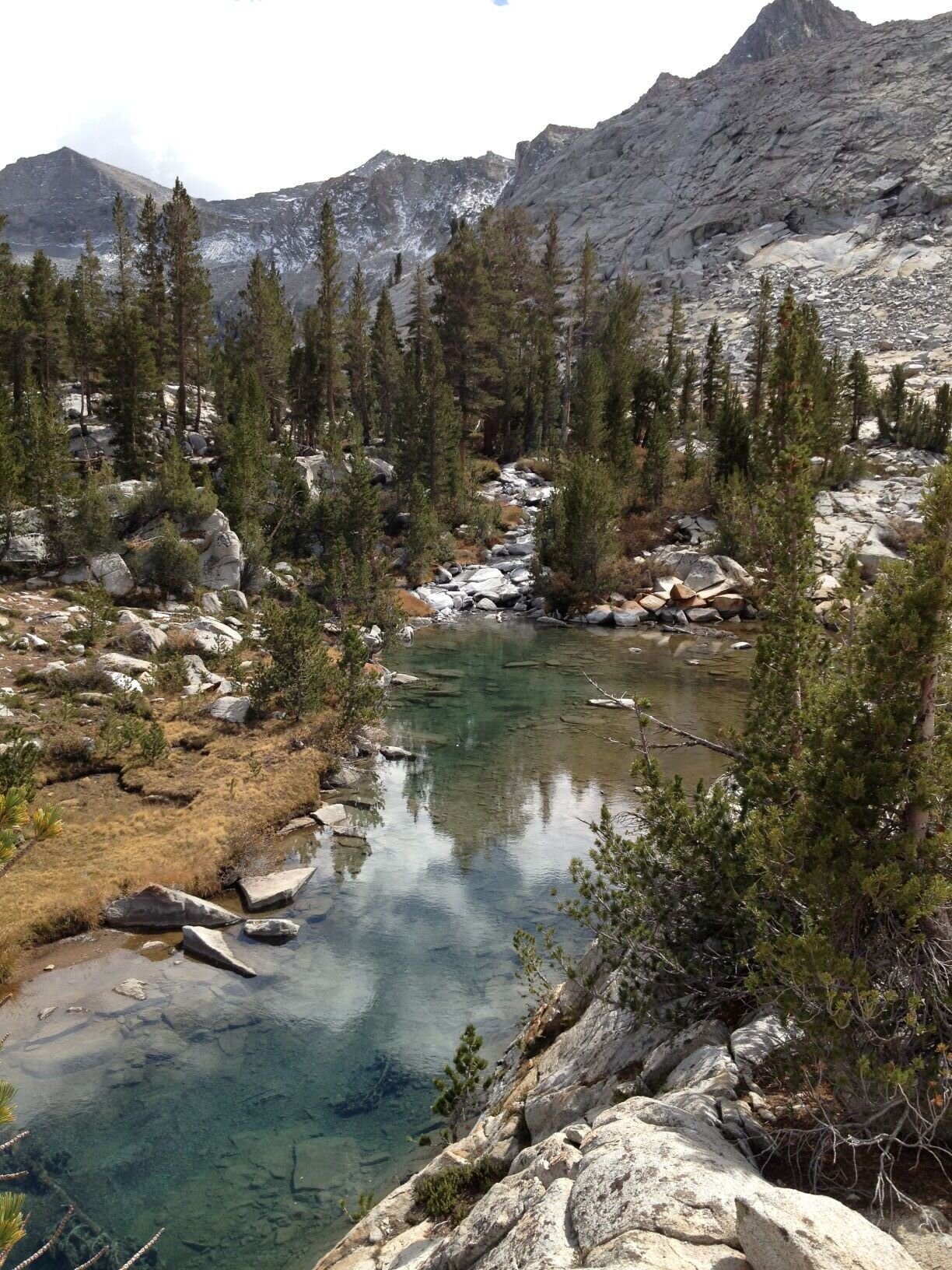 Silty streams in Arrow Basin