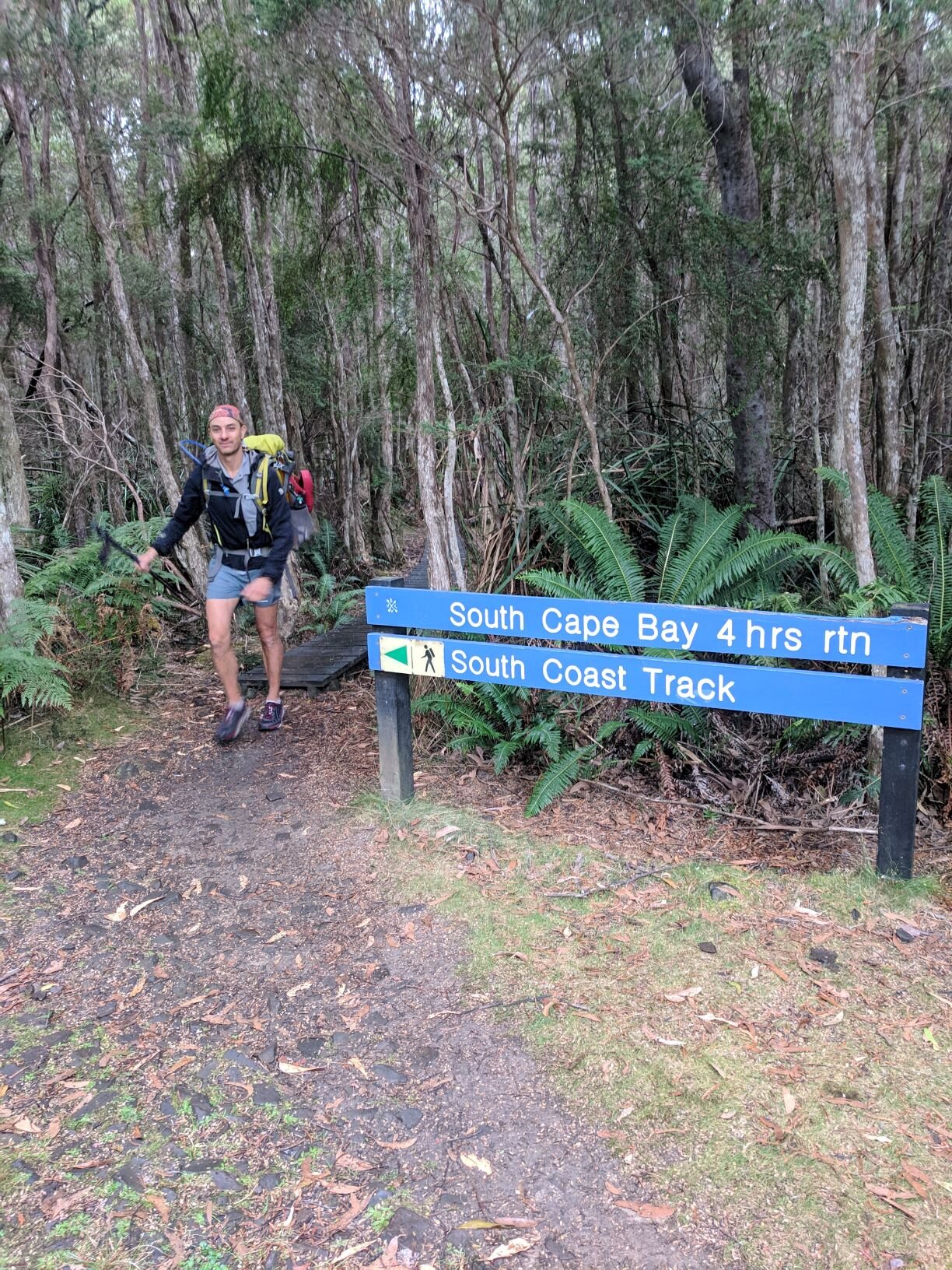 Finished! Cockle Creek terminus.